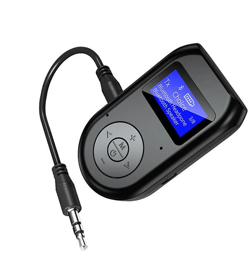 2 in 1 AUX Bluetooth transmitter and receiver, USB Bluetooth adapter with LCD display AZ19850