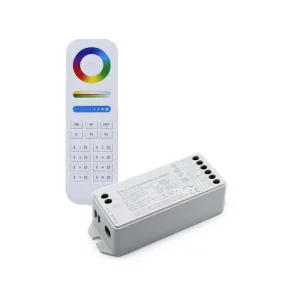 5 Channel RGBTW Controller with RF Remote with holder and mounting hardware
