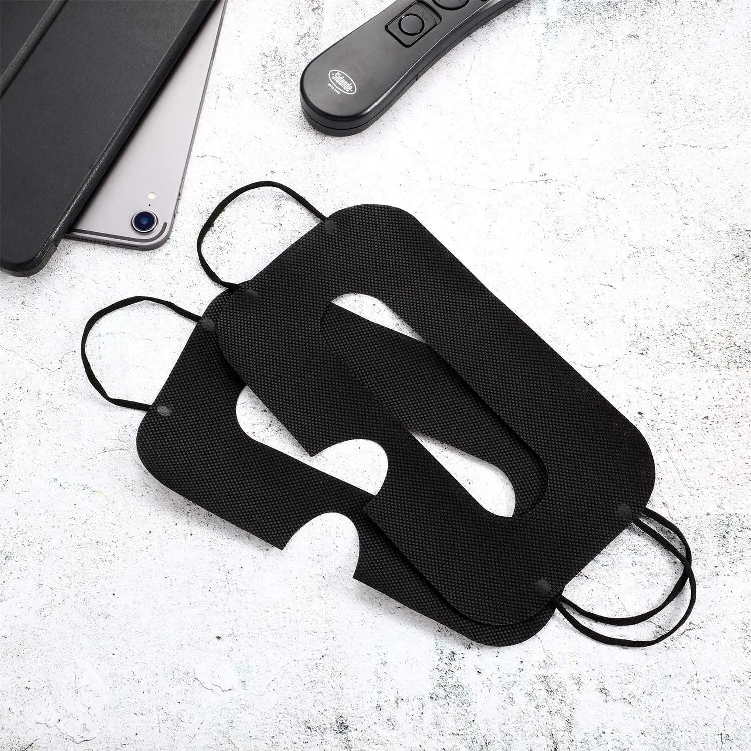 (50 pack) Universal Disposable Hygiene VR Eye Mask for Virtual Reality Glasses - Black