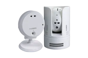 720p WiFi Home security cameras with night vision and audio - 2 Pack (1 Pan Tilt Camera and 1 Fixed)