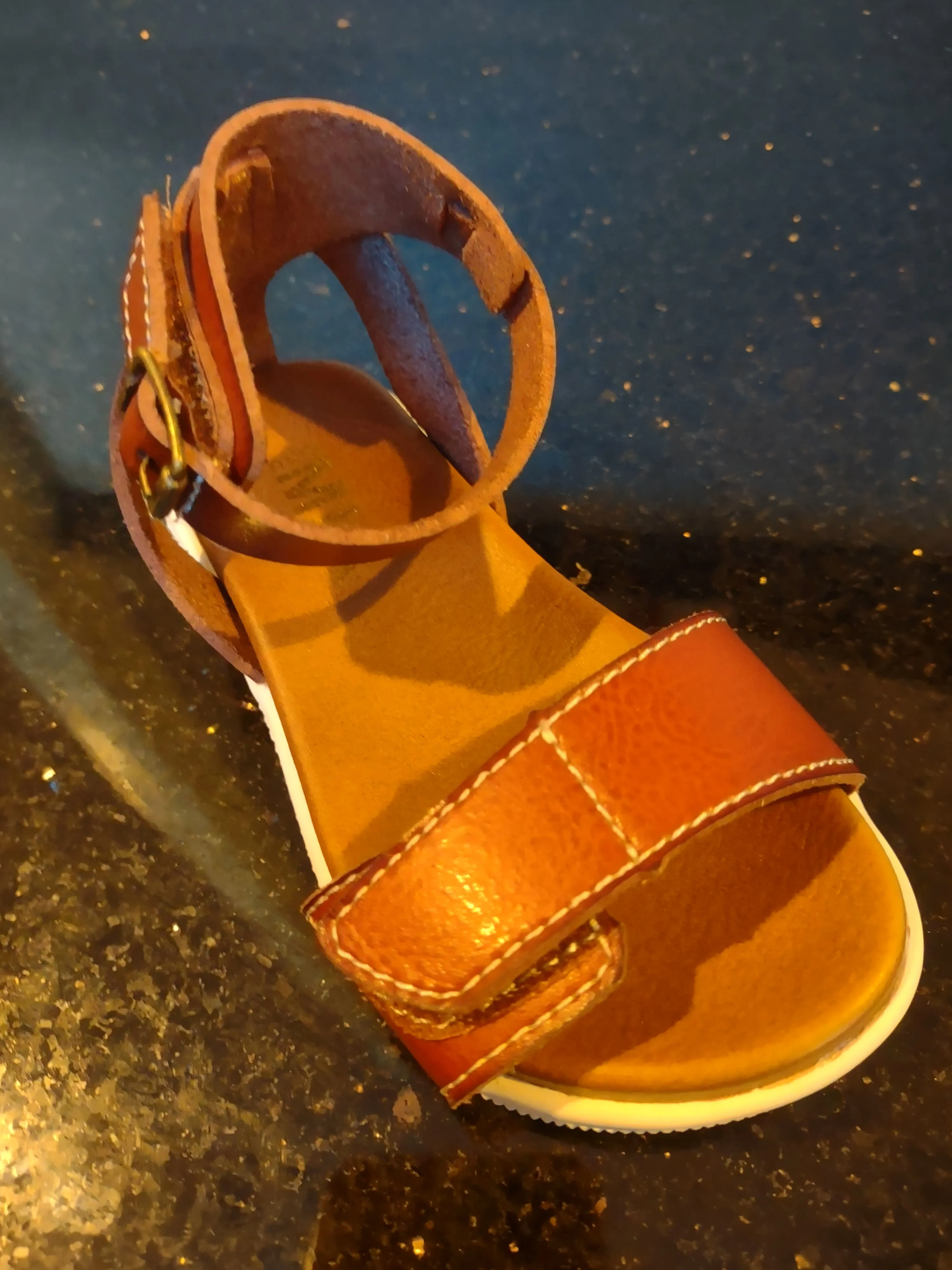Adjustable Width Side Buckle Sandal | Mini Mia Little Kizzie