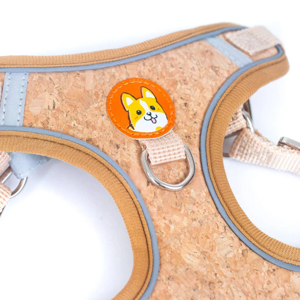 BUY 1 GET 1 FREE: Cork Dog Harness & Leash Set for Small Dogs -Comfortable L-872