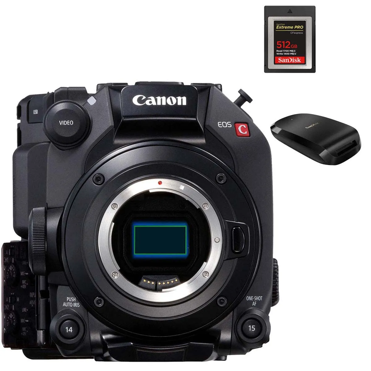 Canon C300 Mark III   512GB CFExpress card & reader