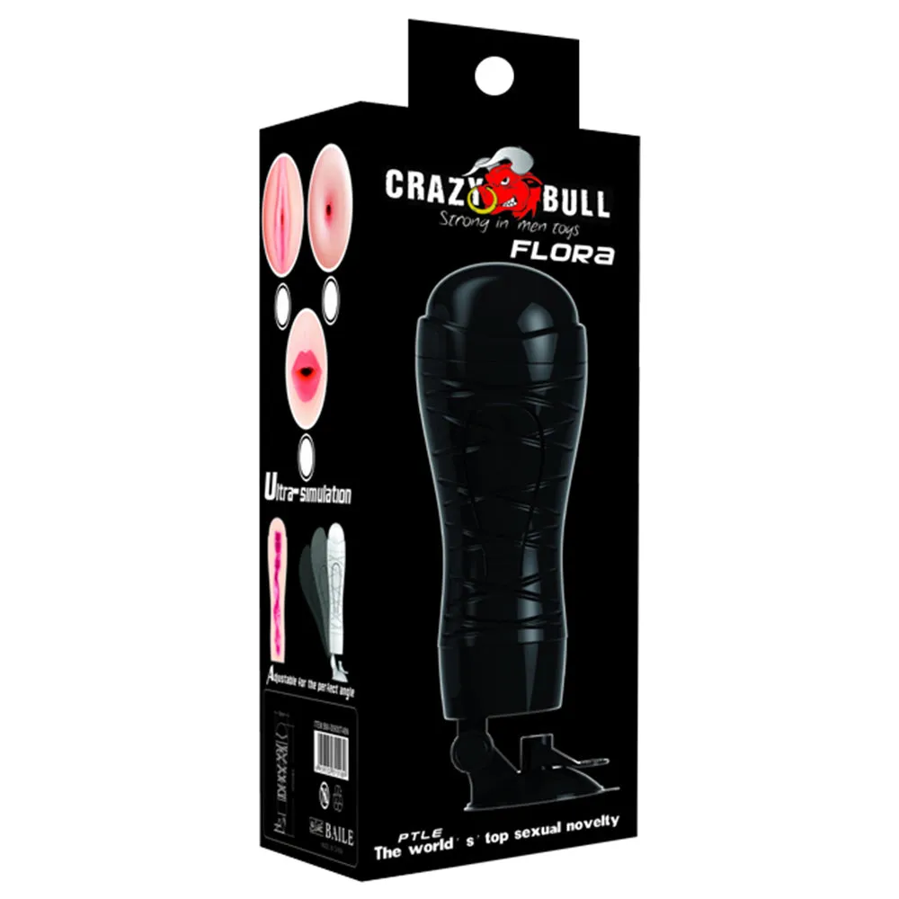 Crazy Bull Flora Vibrating Vagina Masturbator With Adjustable Stand