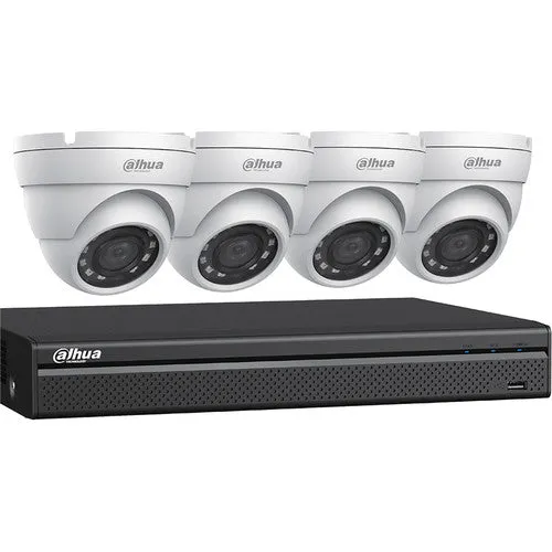Dahua C544E42 4Ch 8MP HD-CVI DVR w/2TB HDD & 4-5MP Outdoor Night Vision kit