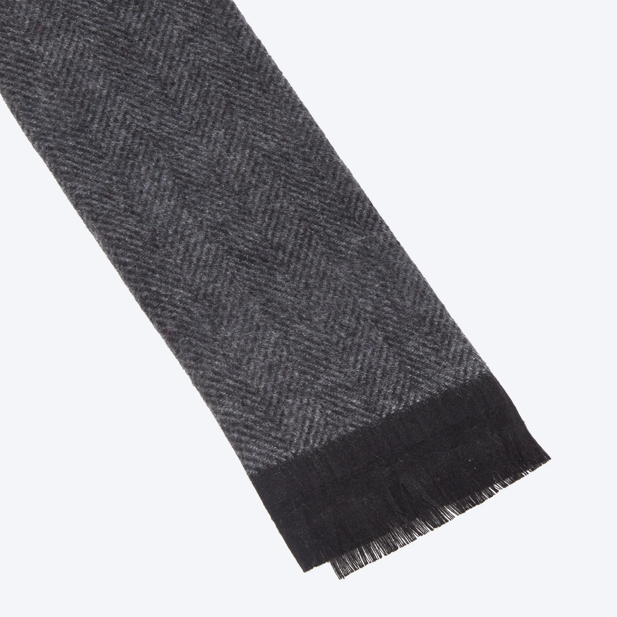Dark grey Herringbone Scarf