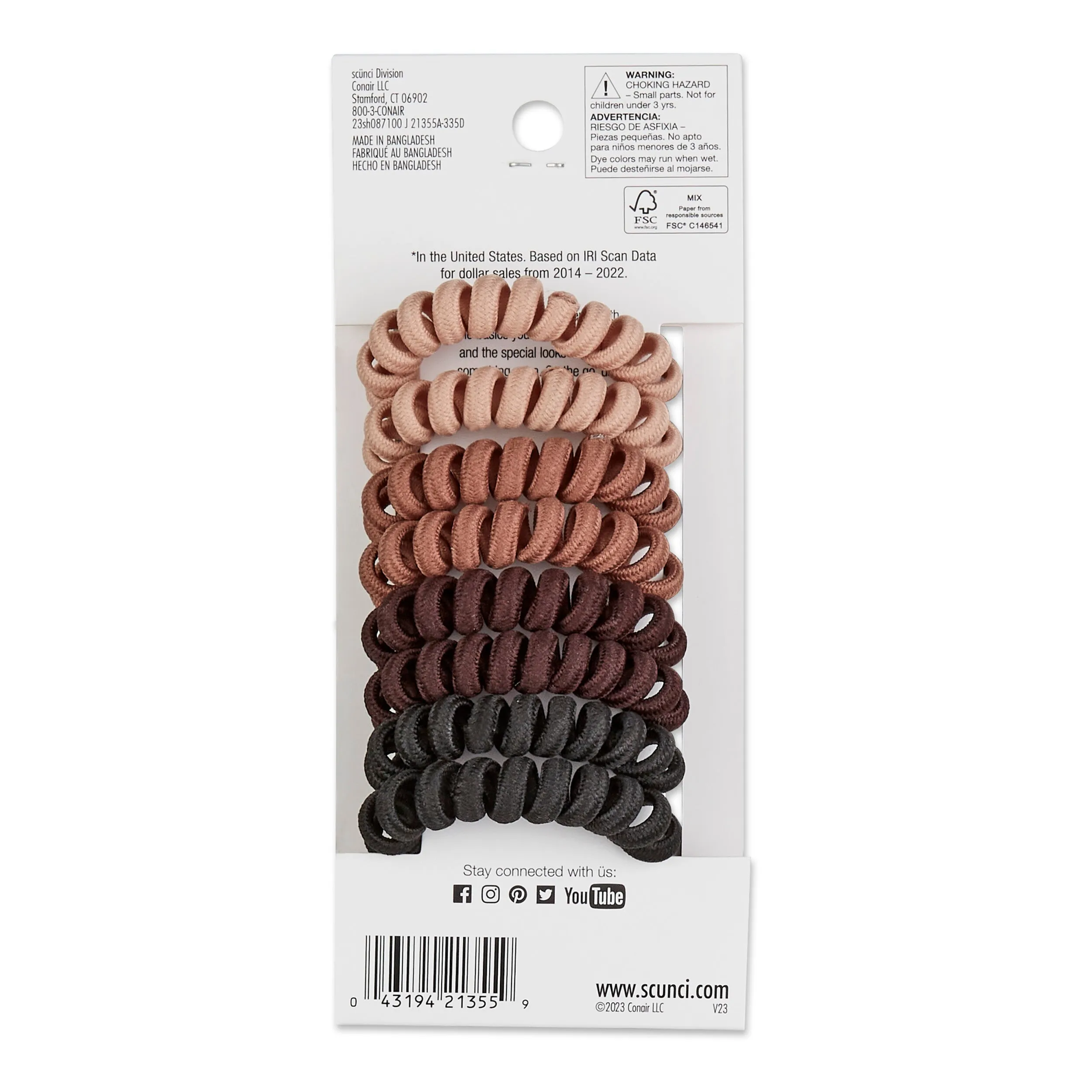 Dent-free Hold Fabric Covered Spiral Twisters