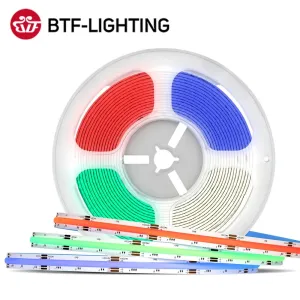 FCOB RGB RGBW LED Light Strip 12V 810 896 24V 840 896 LED Flexible FOB COB 10mm 4pin 12mm 5pin Lights High Density RA90 Dimmable