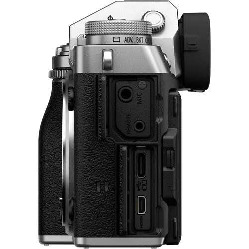 FUJIFILM X-T5 Mirrorless Camera with 16-80mm Lens - Silver
