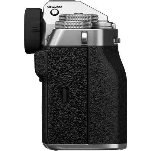 FUJIFILM X-T5 Mirrorless Camera with 16-80mm Lens - Silver