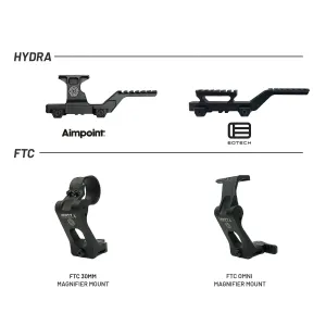 GBRS Hydra x UNITY™ 2.91 FTC Magnifier Mount Bundle (Black)