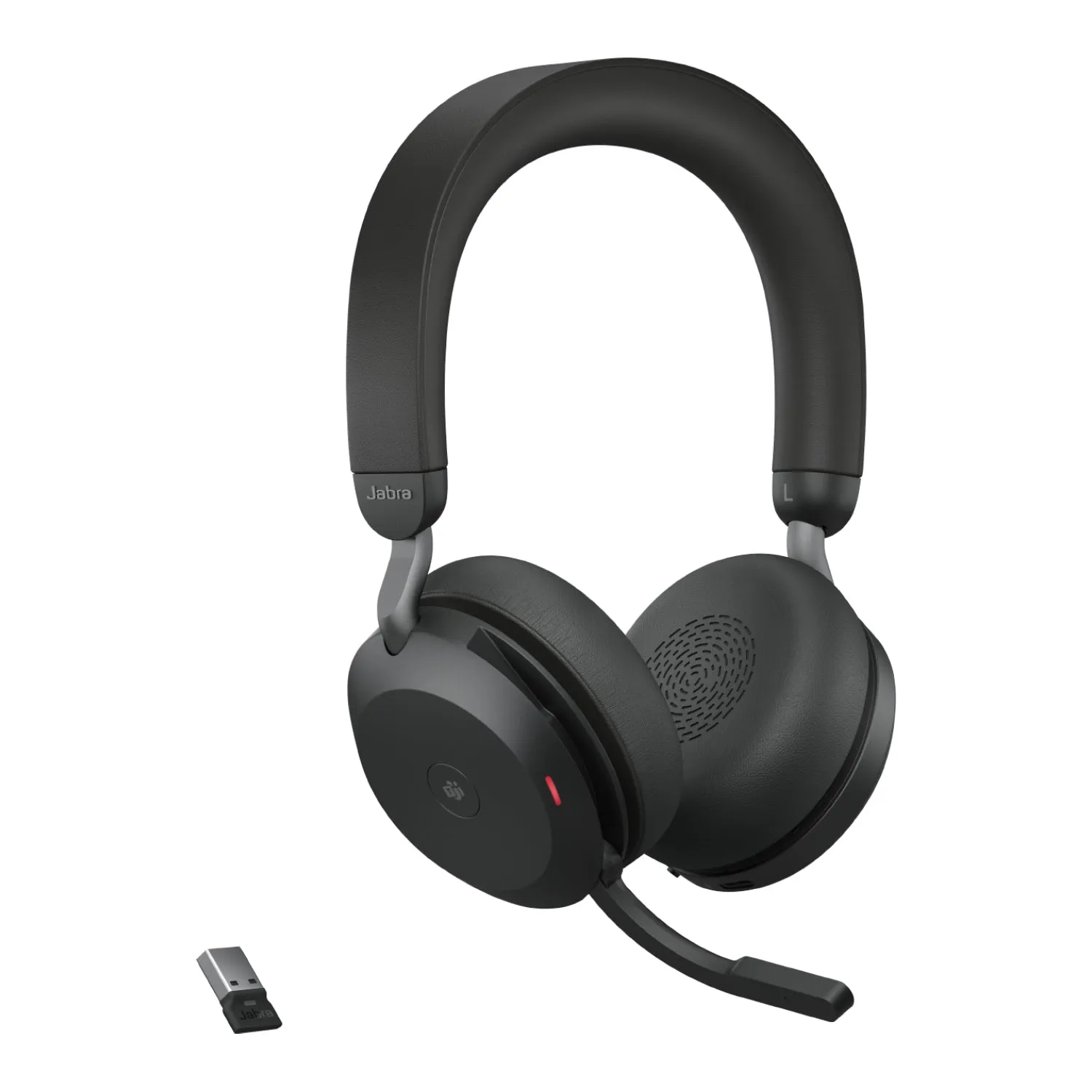 Jabra Evolve2 75 - Headset - On-Ear - Bluetooth - Wireless - Active Noise Cancelling - Usb-A - Noise Isolating - Black -