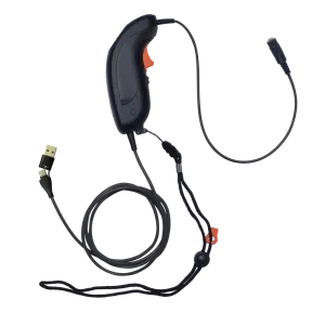 JPL Scout 400 3.5mm female port to USB-A/USB-C Push-to-Talk Trigger Switch