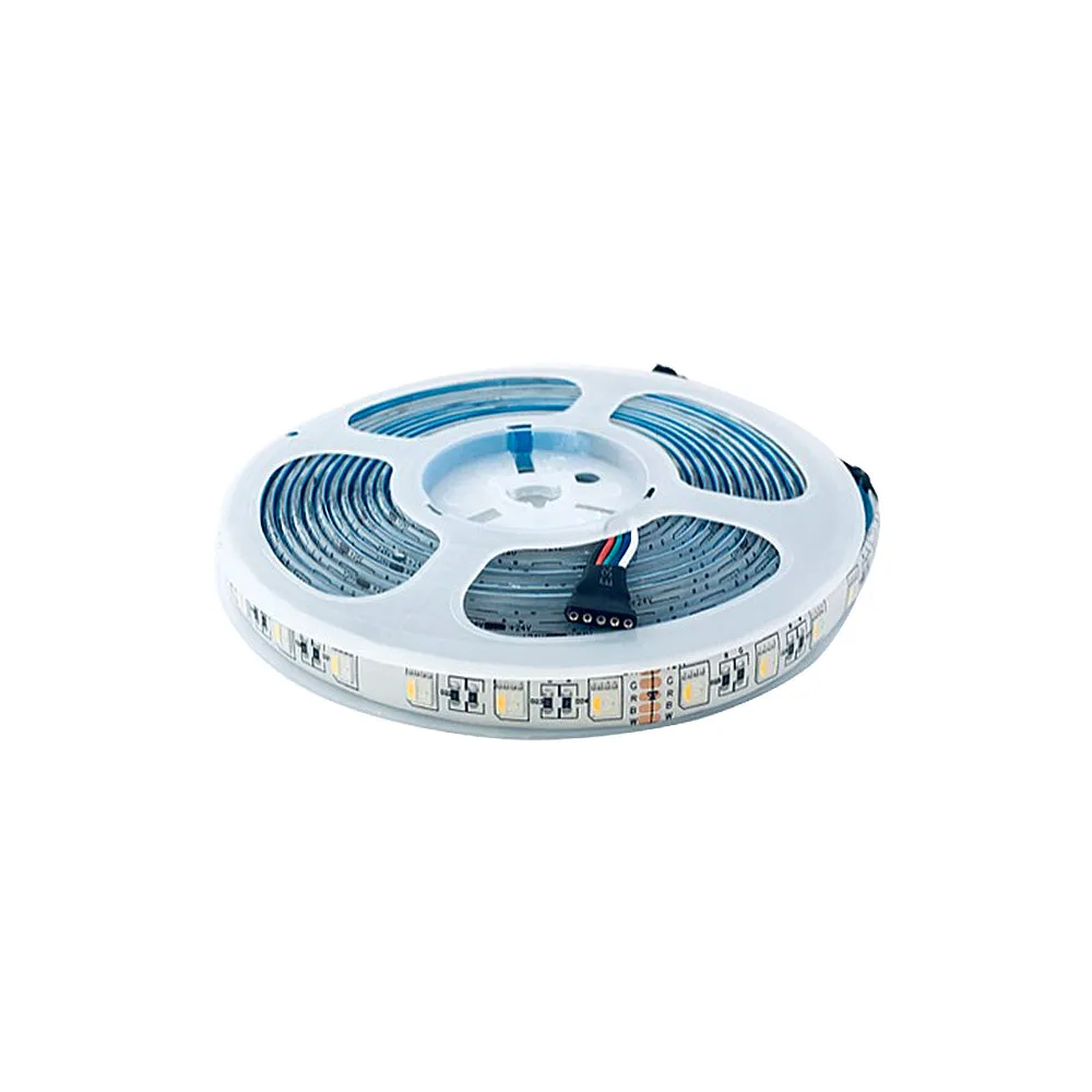 LED RGBW Flexible Tape Light 24V DC 16 ft Reel IP65