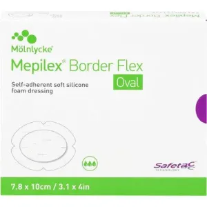 MEPILEX Border Flex foam bond.7.8x10 cm oval