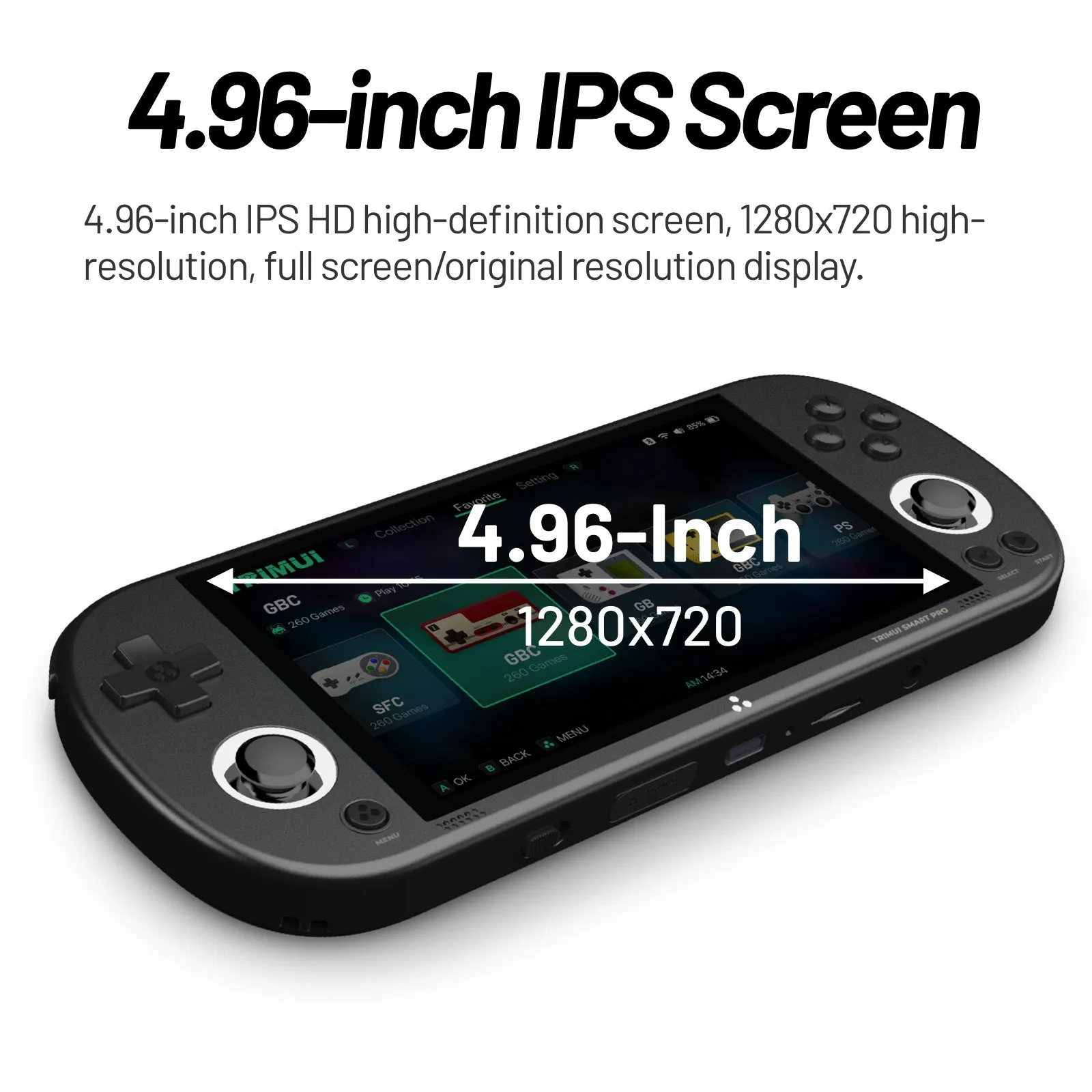 NNEDSZ 128G Grey AMPOWN TRIMUI SMART PRO Portable Gaming Console - Retro PS1 & Arcade Handheld PSP Gaming Device