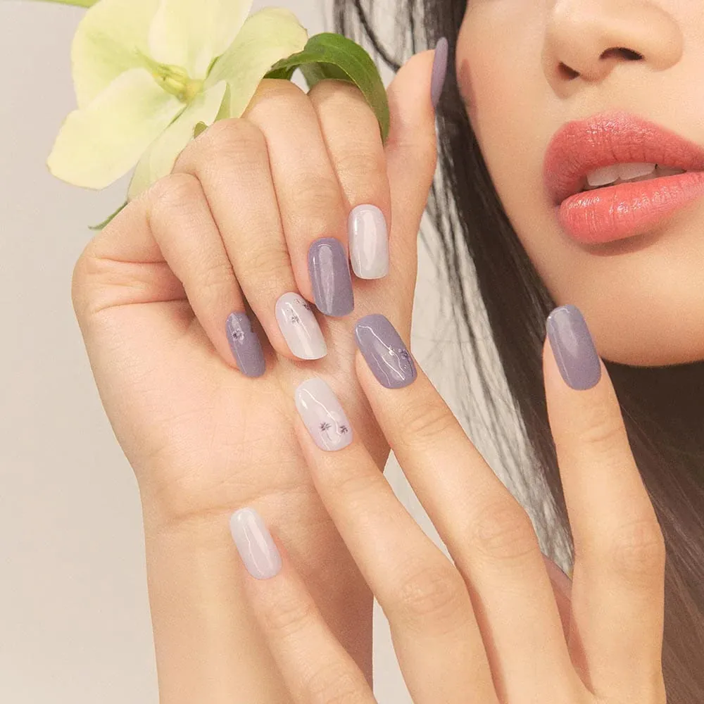 ohora Semi Cured Gel Nail Strips N Dancing Flower