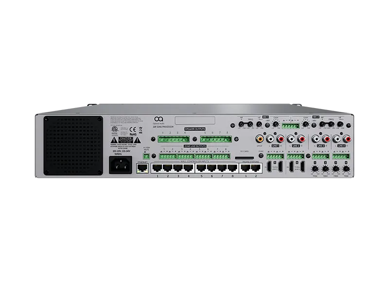 Optimal Audio Powered ZONE 8P Zone Mixer/Controller with Amplifier WepApp