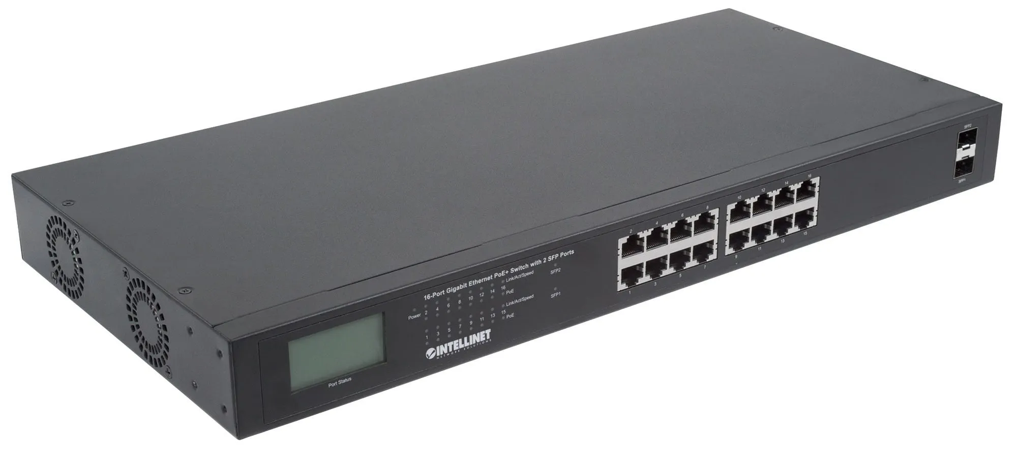 Poe Plus Gigabit Switch 16-Port