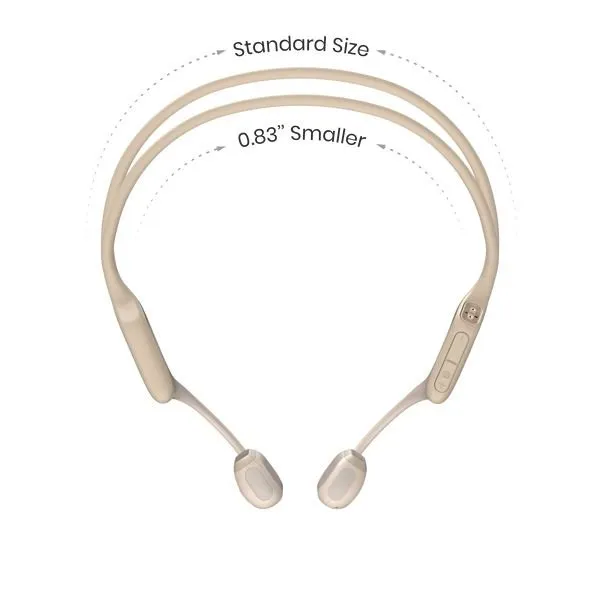 Shokz OpenRun Pro Mini Headphones Bone Conduction Bluetooth Headsets Beige