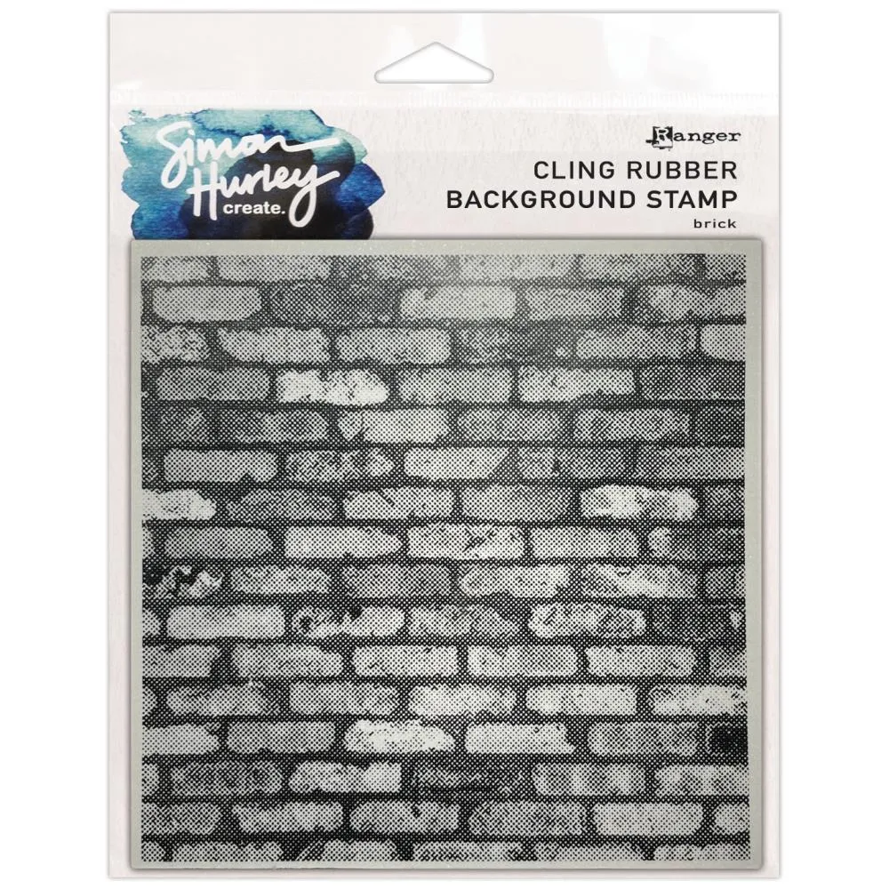 Simon Hurley create. Background Stamp 6"X6" Brick