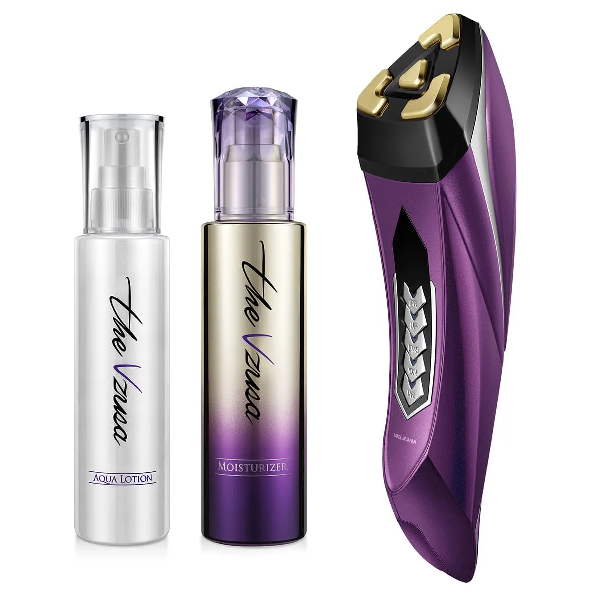 The Vzusa Device Aqua Lotion 150ml & Moisturiser 120ml