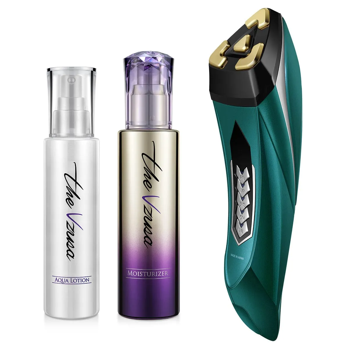 The Vzusa Device Aqua Lotion 150ml & Moisturiser 120ml