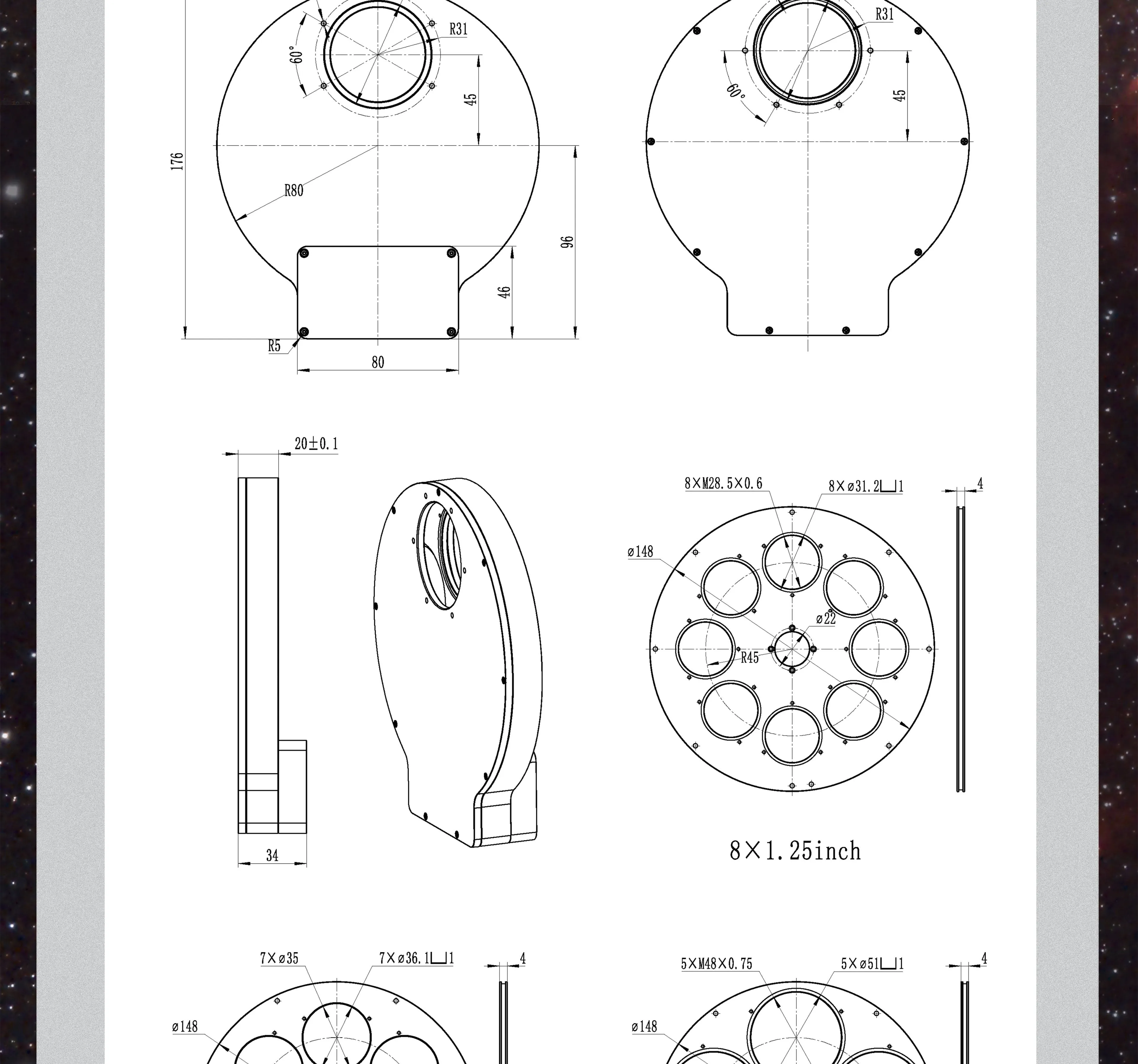 ToupTek FilterWheel (Choose Model)