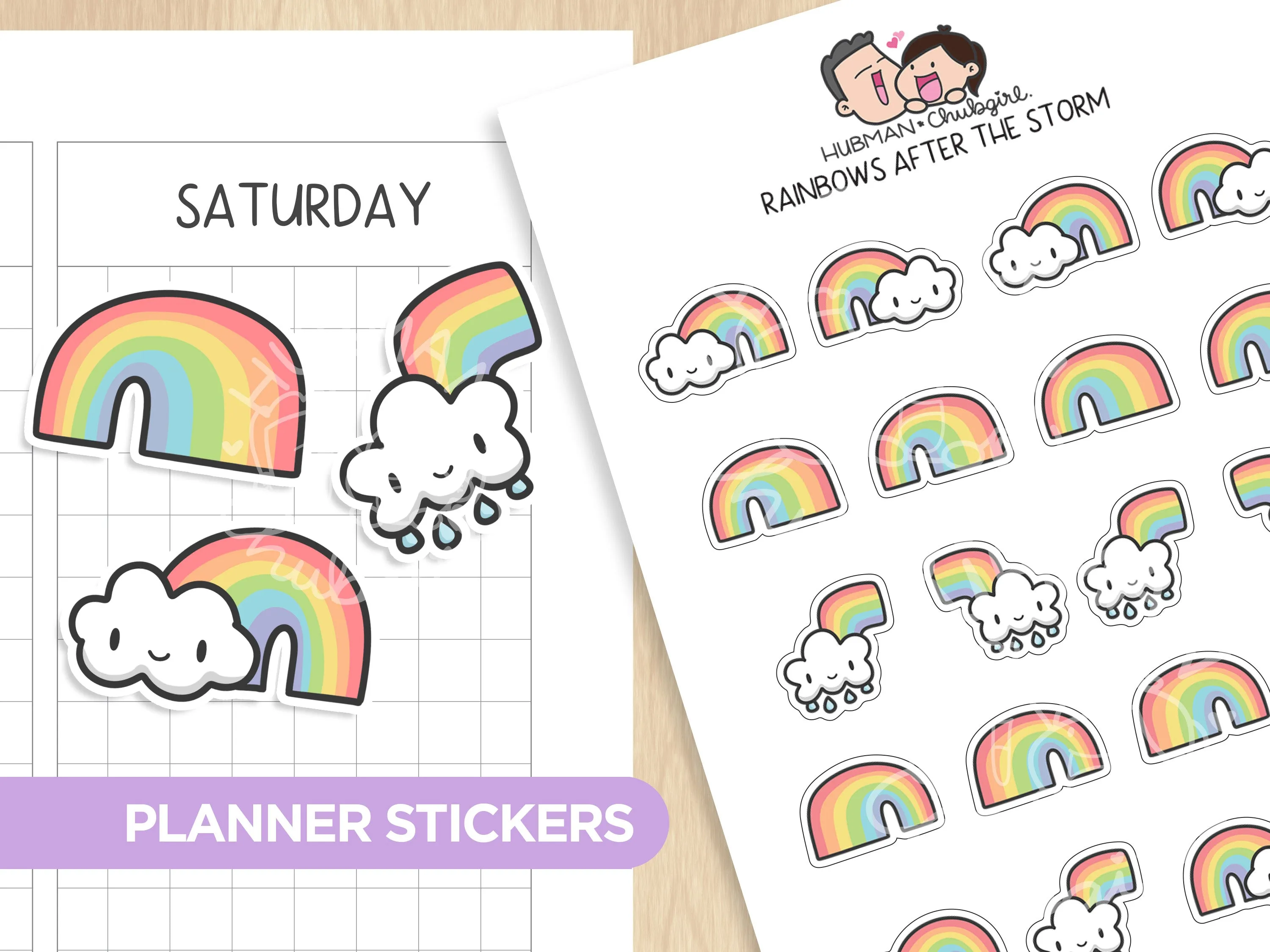 Weather Tracker Planner Sticker Set