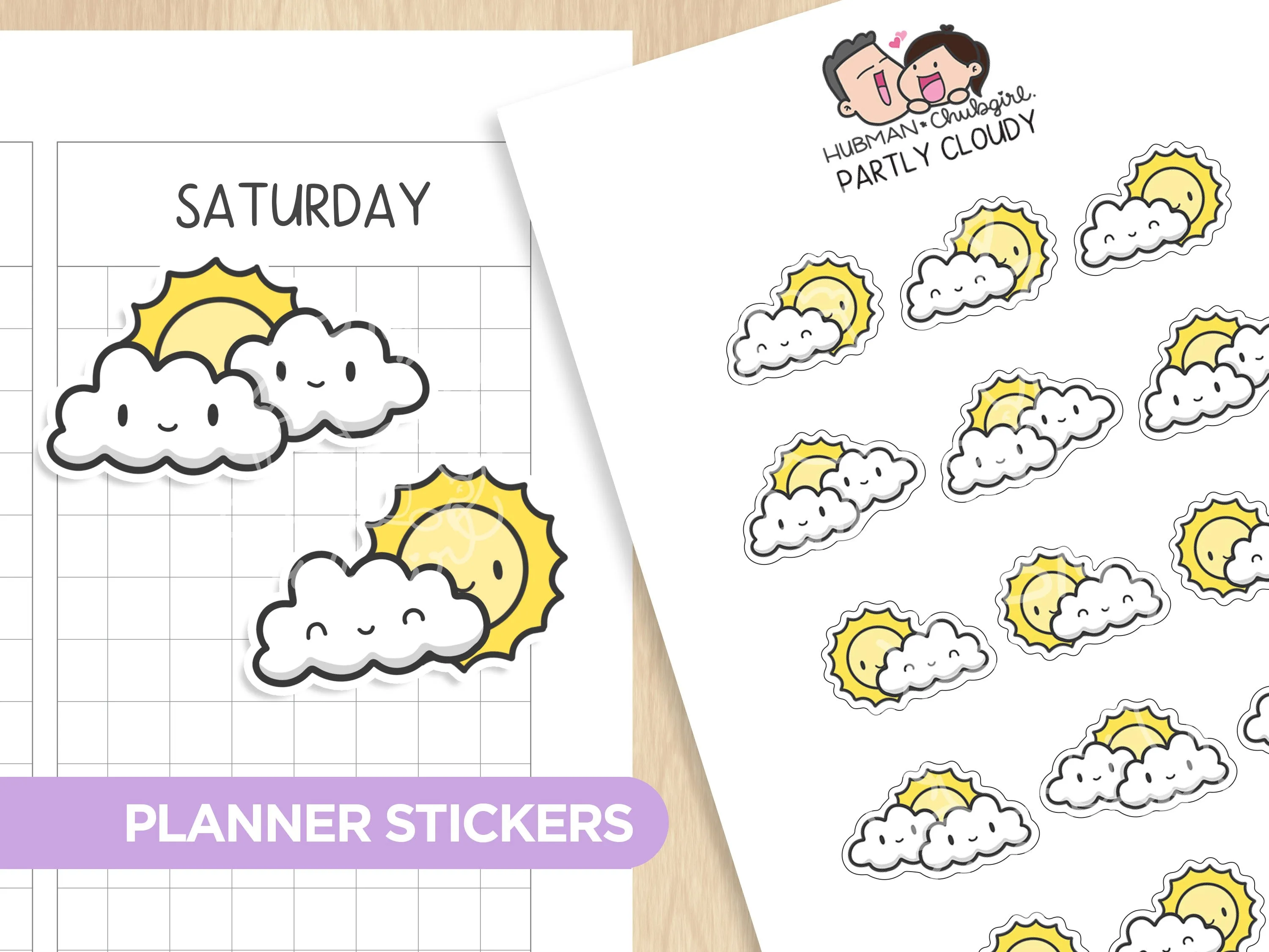 Weather Tracker Planner Sticker Set