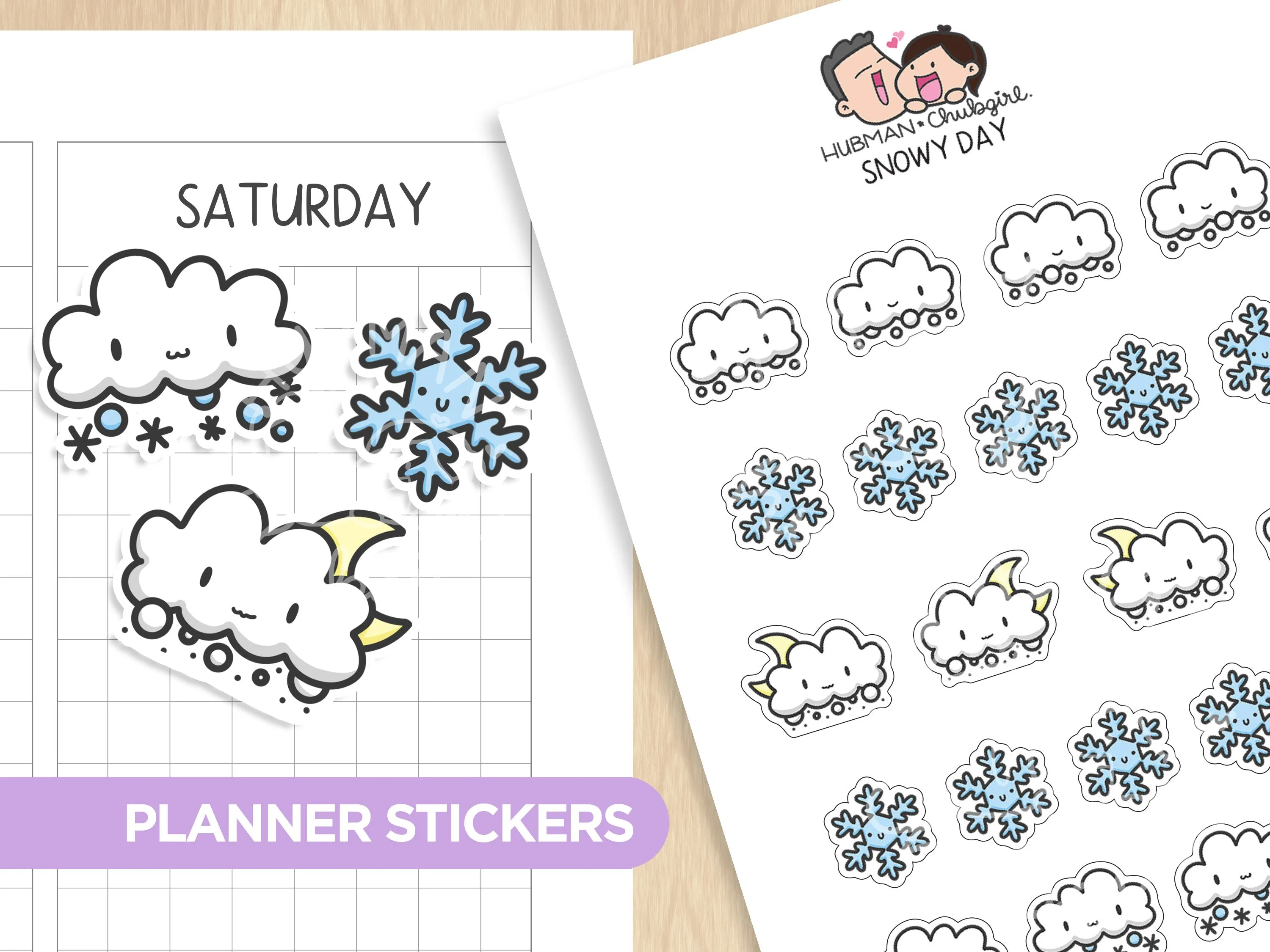 Weather Tracker Planner Sticker Set